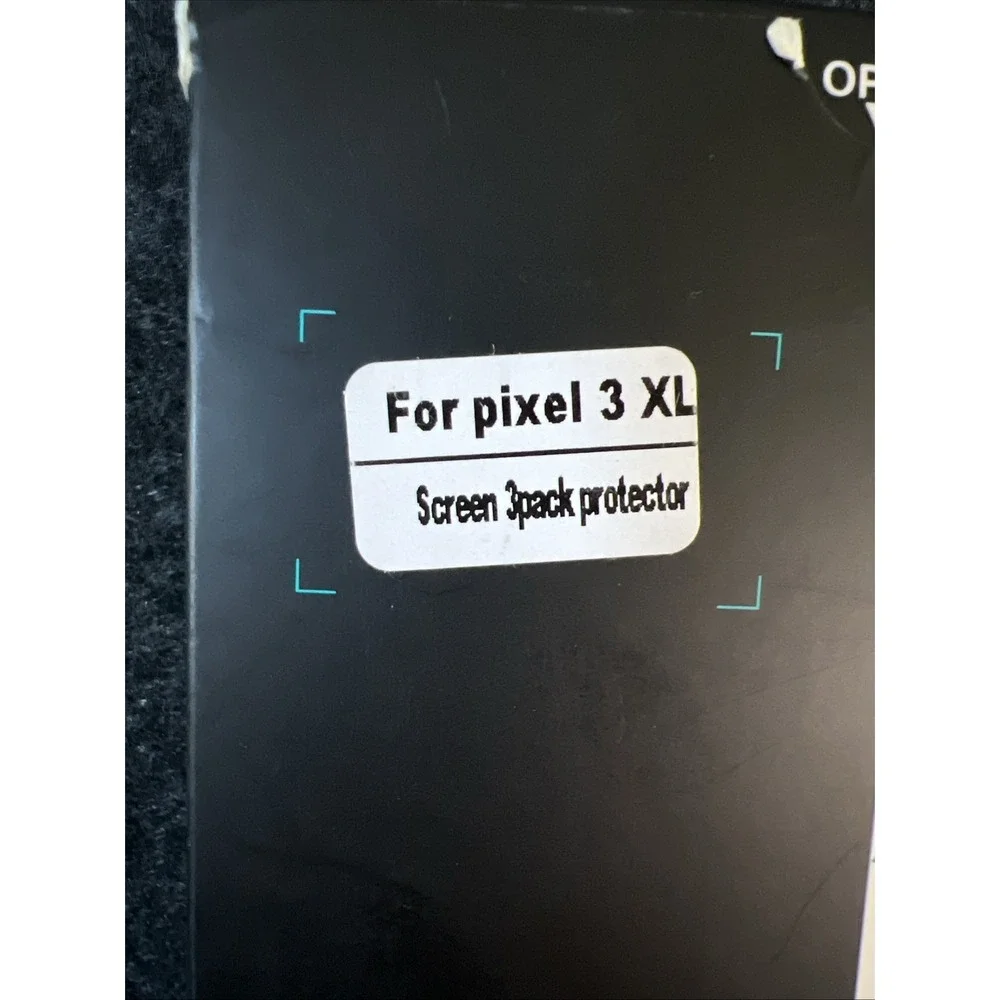 3 Pk Tempered Glass Screen Protector for Google Pixel 3 XL-open‎ box